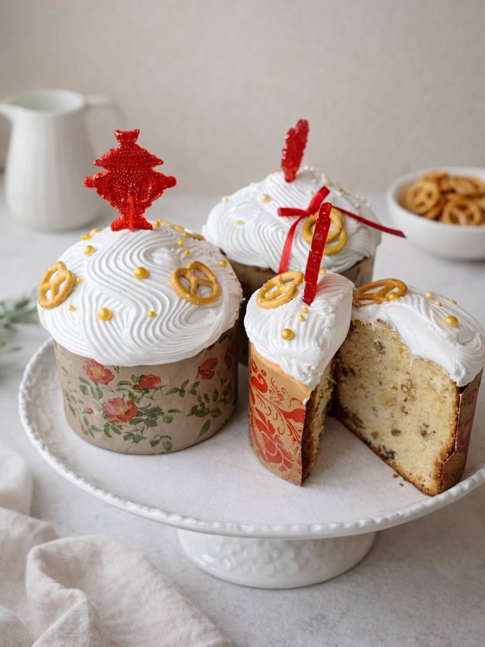 Фото Кулич творожный шоколад